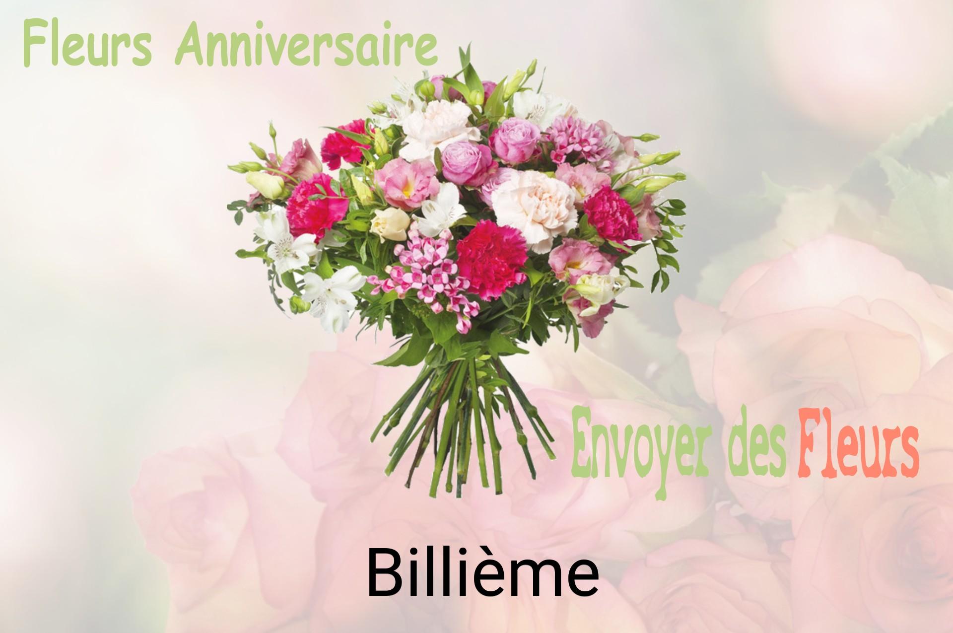 Bouquet de fleurs d’anniversaire livré à Billième