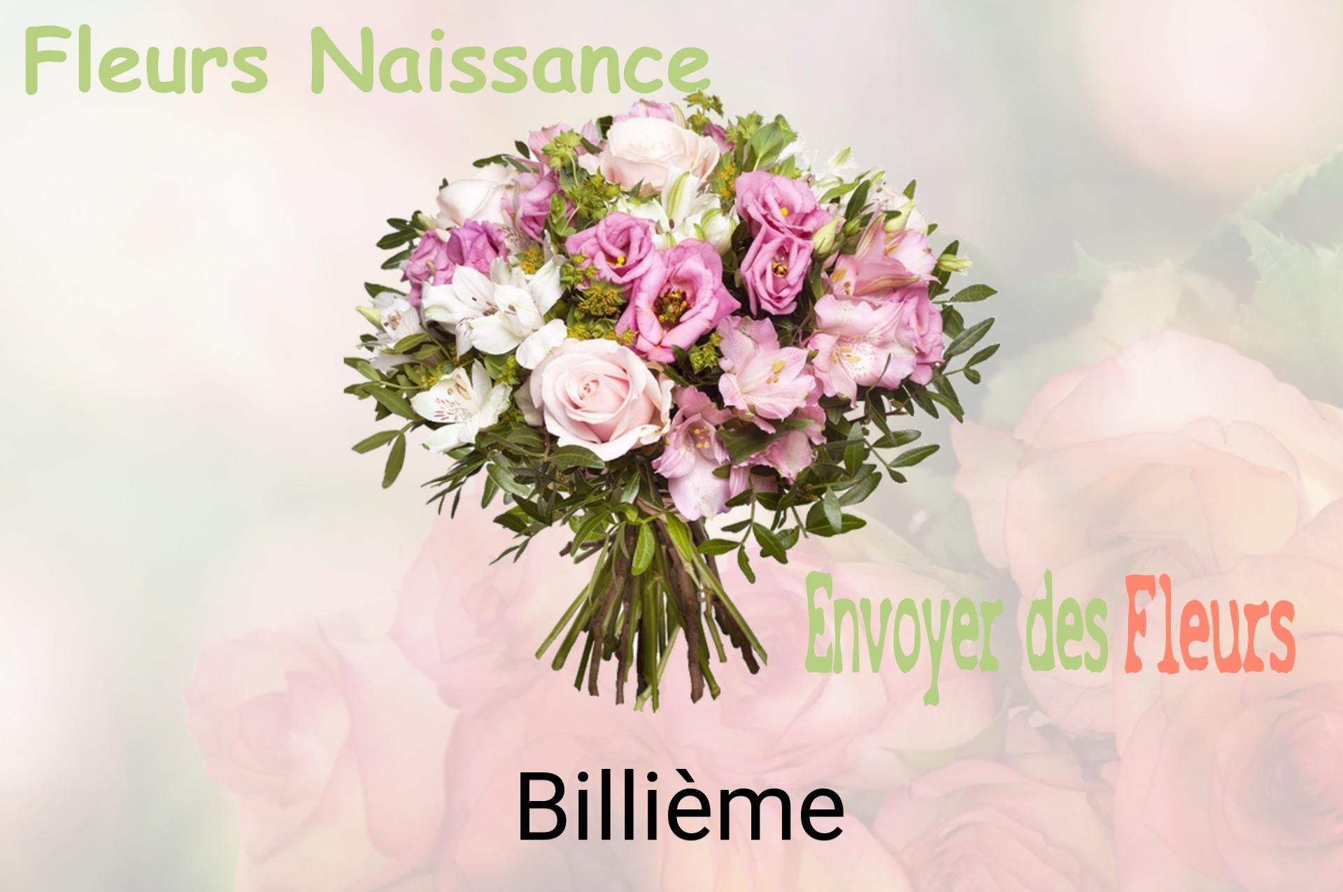 Bouquet de fleurs de naissance livré à Billième